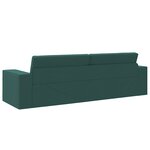 vidaXL Canapé Lit 2-en-1 Vert Foncé 245x150x60.5 cm Tissu
