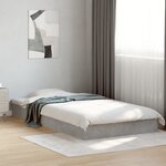 vidaXL Cadre de lit sans matelas gris béton 100x200 cm