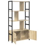 vidaXL Étagère Chêne sonoma 80 x 30 x 155.5 cm Bois d'ingénierie
