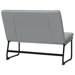 Banc banquette 100 x 75 x 76 cm tissu gris clair 02_0010496