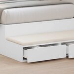 vidaXL Tiroirs de lit Blanc 75 x 36.5 x 16.5 cm Bois d'ingénierie