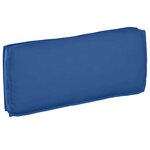 vidaXL Coussin pour assise / dossier de palette avec oreiller Bleu royal