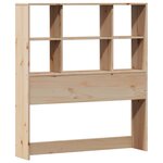 vidaXL Lit bibliothèque sans matelas 90x190 cm bois de pin massif