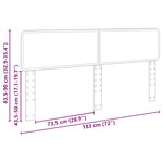 vidaXL Tête de lit Chêne fumé 180 cm Bois d'ingénierie