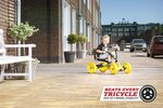 Kart à pédales Buzzy BSX jaune