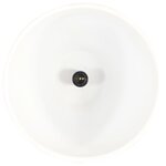 vidaXL Lampe suspendue industrielle Blanc Fer et bois solide 35 cm E27