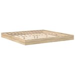 vidaXL Lit Bibliothèque Chêne sonoma 180 x 200 cm Bois d'ingénierie