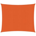 vidaXL Voile d'ombrage 160 g/m² Orange 2x2 m PEHD