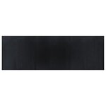 vidaXL Tapis rectangulaire noir 100x300 cm bambou
