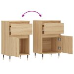 vidaXL Buffet chêne sonoma 40x35x70 cm bois d'ingénierie