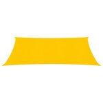 vidaXL Voile d'ombrage 160 g/m² rectangulaire jaune 4x7 m PEHD