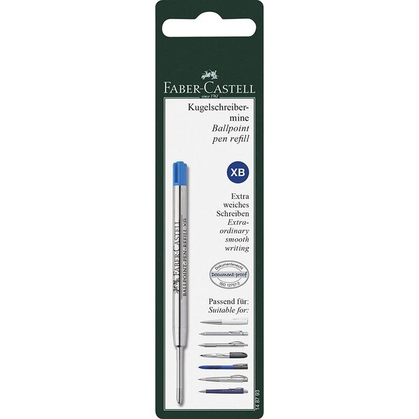 Recharge Stylo Bille Pointe XB large Bleu FABER-CASTELL