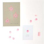 Autocollants washi roses pétales de fleurs - Printemps japonais