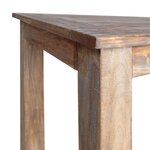 vidaXL Table à manger bois d'acajou massif 120x60x77 cm