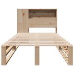 vidaXL Lit bibliothèque sans matelas 100x200 cm bois massif