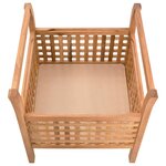 vidaXL Banc de rangement 49x48x49 cm Bois de noyer massif