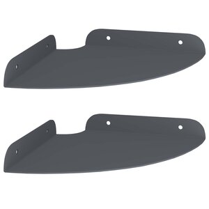 vidaXL Étagère Flottante d'Angle 2 pc Anthracite 18 x 18 x 2 cm