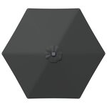 vidaXL Parasol de jardin avec lampes LED 270 x 270 cm Polyester
