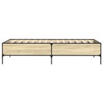 vidaXL Cadre de lit sans matelas chêne sonoma 90x200 cm