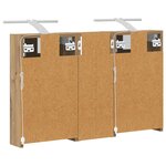 vidaXL Ensemble de Meubles de Salle de Bain 3 Pièces 80 x 10 5 x 50 cm