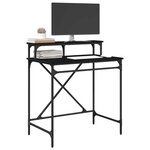 vidaXL Bureau Chêne noir 80 x 50 x 90 cm Bois d'ingénierie