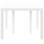 vidaXL Table de jardin pour repas Blanc 150 x 100 x 73 cm polyrotin