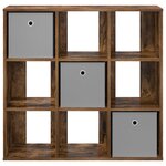 vidaXL Buffet Chêne fumé 88 5 x 29 x 84 5 cm