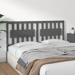 vidaXL Tête de lit Gris 165 5x4x100 cm Bois massif de pin