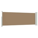 vidaXL Store latéral rétractable Taupe 500 x 100 cm Polyester