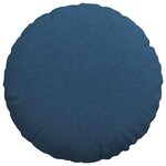 vidaXL Coussins de siège 2 Pièces Bleu Ø80 x 29 cm tissu