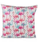 Coussin imprimé flamant rose