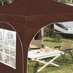 vidaXL Tente de fête pop-up 290 x 290 x 245 cm Marron