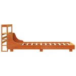 vidaXL Cadre de lit sans matelas cire marron 90x200 cm bois pin massif