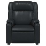 vidaXL Fauteuil de massage inclinable Noir Similicuir