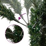 vidaXL Sapin de Noël artificiel à charnières avec support vert 240 cm