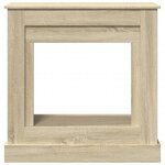 VidaXL Cadre de cheminée chêne sonoma 90x30x90 cm bois d'ingénierie