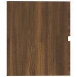 vidaXL Armoire d'évier Chêne marron 60x38 5x45 cm Bois d'ingénierie
