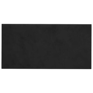 vidaXL Tête de lit murale 12 Pièces Noir Velours