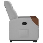 vidaXL Fauteuil inclinable gris nuage tissu