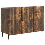 vidaXL Buffet Chêne fumé 89 x 34 5 x 62 cm Bois d'ingénierie