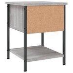 vidaXL Tables de chevet 2 Pièces sonoma gris 34x35 5x45cm bois ingénierie