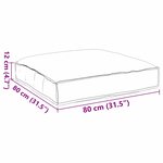 vidaXL Coussin de palette rouge vin pour siège  80x80x12 cm  en tissu Oxford.