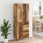 vidaXL Haut Armoire avec tiroir Bois Ancien 69 5 x 34 x 180 cm