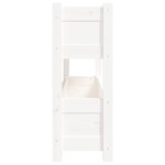 vidaXL Jardinière Blanc 112x25x66 cm Bois massif de pin