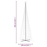 vidaXL Arbre de Noël cône 3000 LED Bleues 230x800 cm
