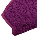 vidaXL Tapis d'escalier auto-adhésifs 15 Pièces Violet 80 x 24 5 x 3 5 cm