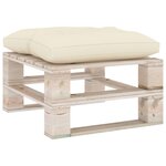 Vidaxl salon de jardin palette 7 pièces avec coussins bois de pin
