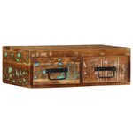 VidaXL Meuble TV mural 60x30x19 cm bois massif de récupération