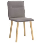 vidaXL Chaises à manger lot de 2 taupe tissu