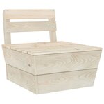 Vidaxl salon de jardin palette 6 pièces bois d'épicéa imprégné